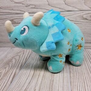Disney Animal Kingdom Dinosaur‎ Plush Triceratops Stuffed Dinoland Yellow Star